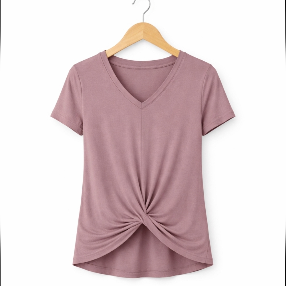 Calvin Klein Pink Wrap Style Top Sz Sm